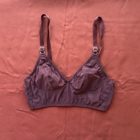 Fortnight Longline Bralette - 34C - Burgundy (fits small) - Picture 1 of 7